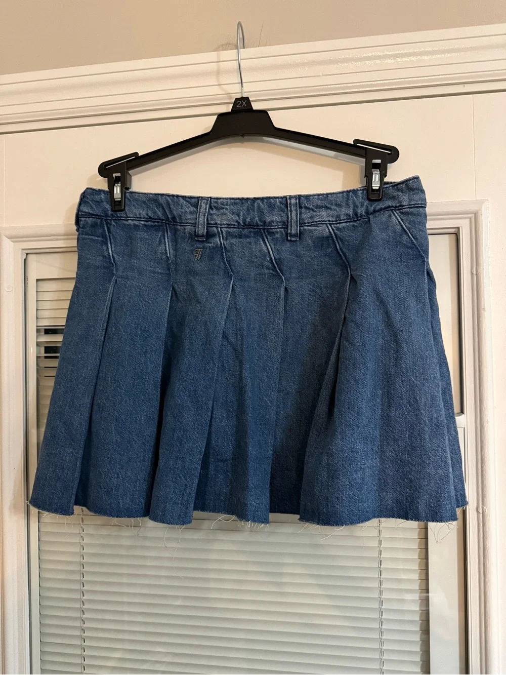 NWOT Anthropologie Pilcro Pleated Denim Skirt